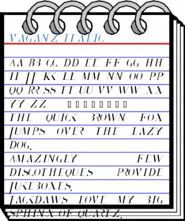 Vaganz Italic Font