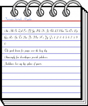 VarianteInitials Regular Font