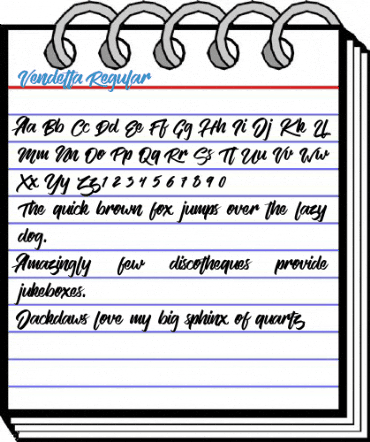 Vendetta Regular Font