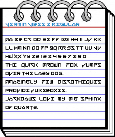 Vermin Vibes 3 Regular Font