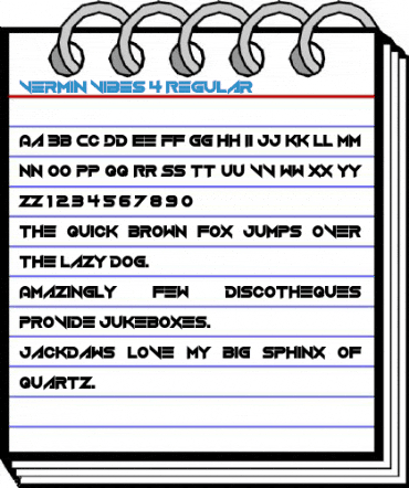 Vermin Vibes 4 Regular Font