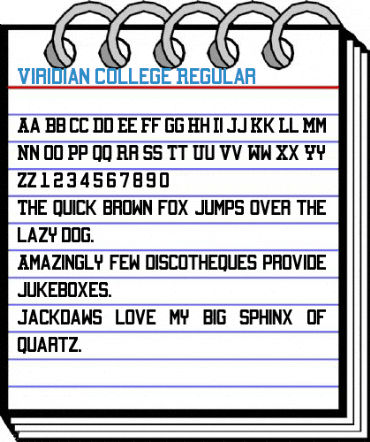 Viridian College Regular Font