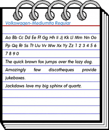 Volkswagen-MediumIta Regular Font
