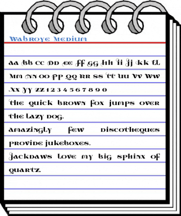 Wabroye Medium Font