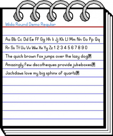 Wida Round Demo Regular Font