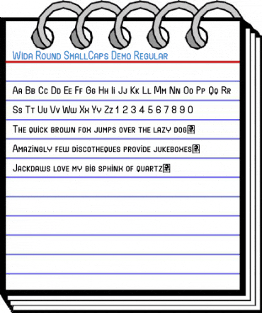 Wida Round SmallCaps Demo Regular Font