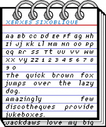 XERXES SIXOBLIQUE Font