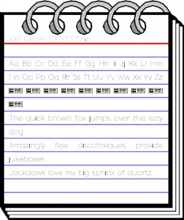 XXII Geom DEMO Thin Font