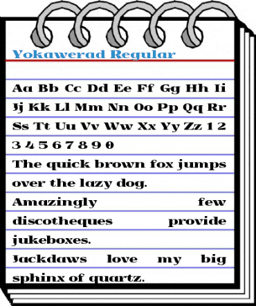 Yokawerad Regular Font