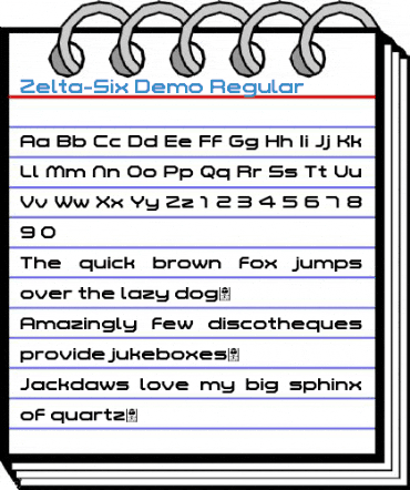 Zelta-Six Demo Regular Font