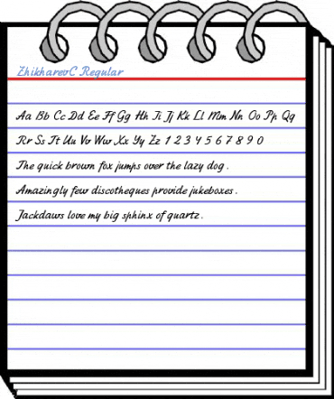 ZhikharevC Regular Font