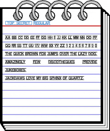 [TOP_SECRET] Regular Font