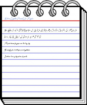ActerumSignaturePersonalUse Regular Font