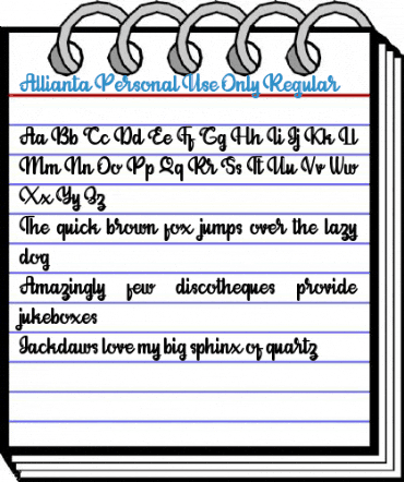 Allianta Personal Use Only Regular Font