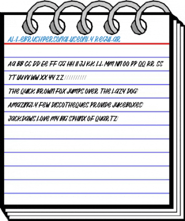 Al_Lebrush_PersonalUseOnly Regular Font