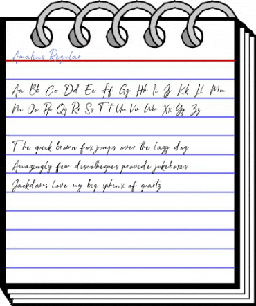 Amatins Regular Font