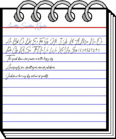 Amostely Signature Regular Font