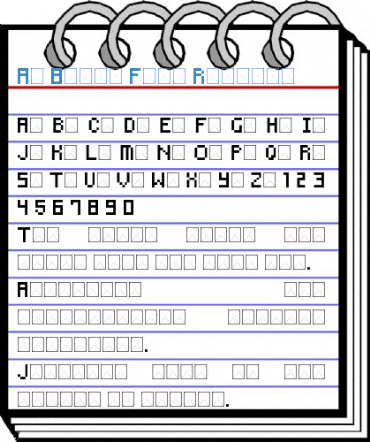 An 8-bit Font Regular Font