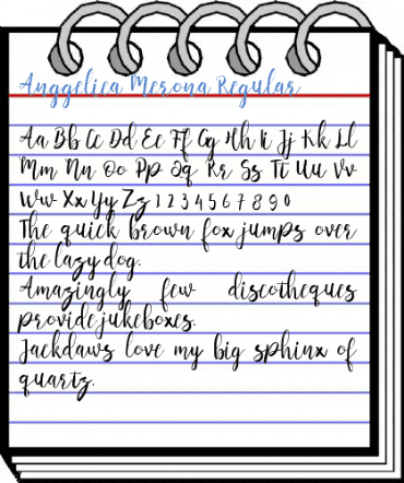 Anggelica Merona Regular Font