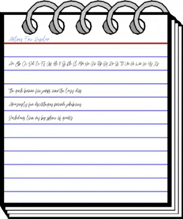 Artlines Free Regular Font