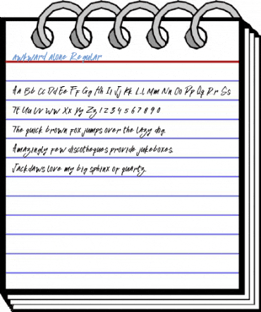 awkward alone Regular Font