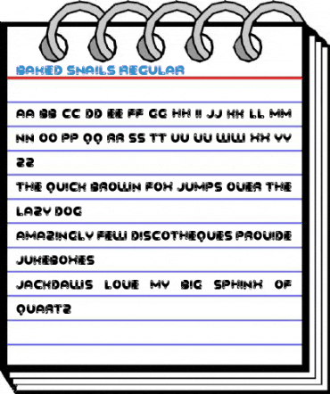 Baked Snails Regular Font