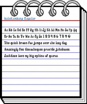 balekambang Font