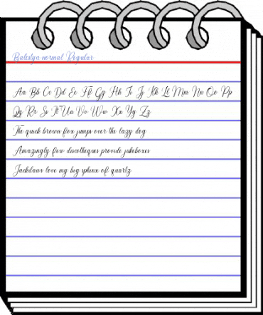 Balestya normal Regular Font