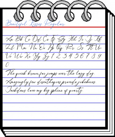 Beautiful Kisses Regular Font