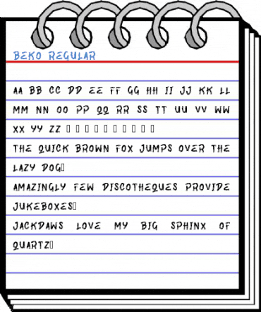 BEKO Regular Font