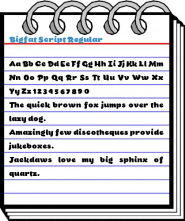 Bigfat Script Regular Font