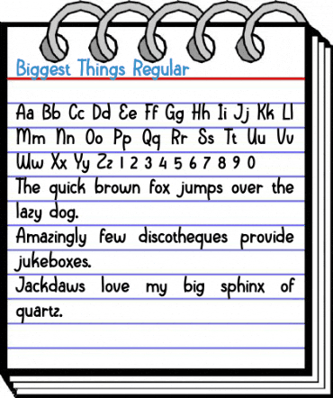 Biggest Things Regular Font