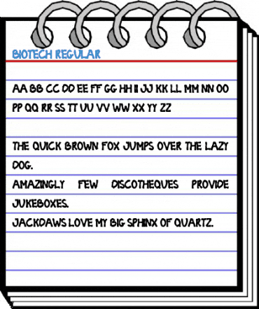 BIOTECH Regular Font