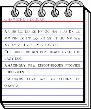 Chambord Regular Font