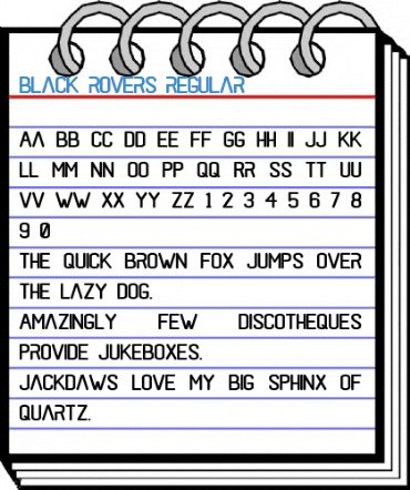 black rovers regular Font