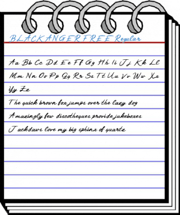 BLACKANGER FREE Regular Font