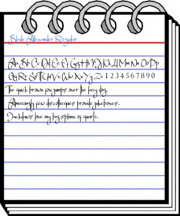 Blade Alexander Regular Font