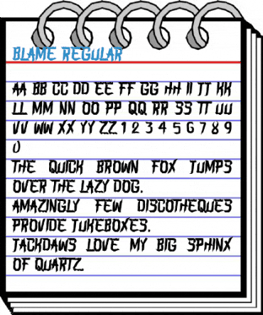 BLAME Regular Font