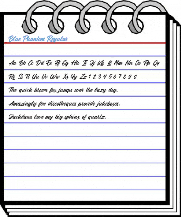 Blue Phantom Regular Font