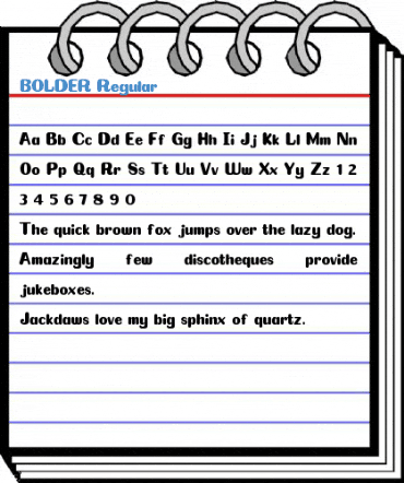 BOLDER Regular Font