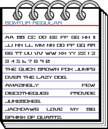 Bomtur Regular Font