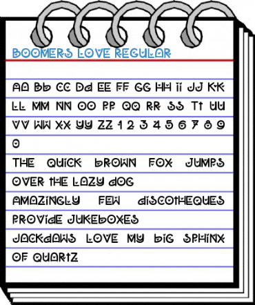 Boomers Love Regular Font