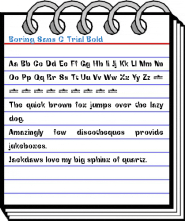 Boring Sans C Trial Bold Font
