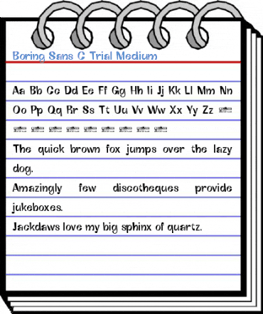 Boring Sans C Trial Medium Font