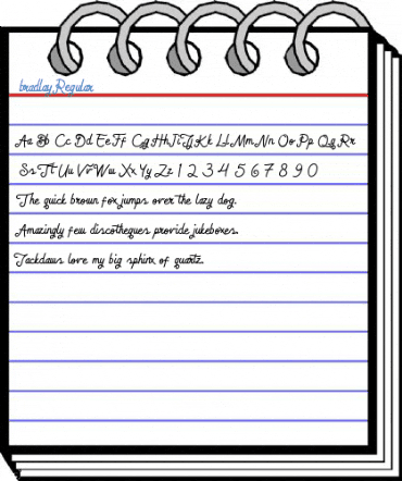 bradlay Regular Font