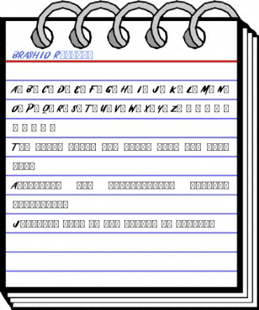 BRASHIO Regular Font