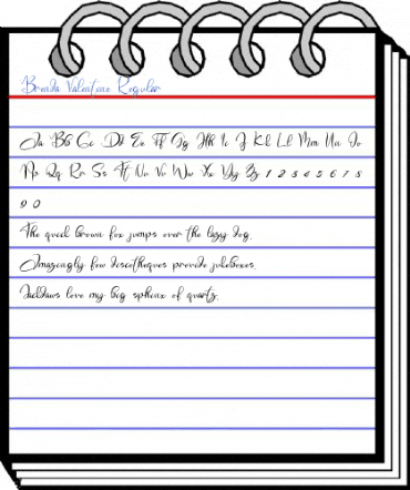 Brenda Valentine Regular Font