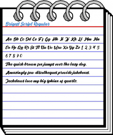 Brigest Script Regular Font