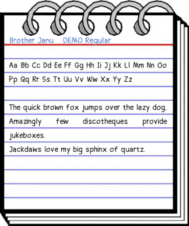 Brother Janu - DEMO Regular Font