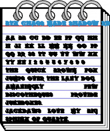 BTX-Chaos-Made-Shadow Regular Font